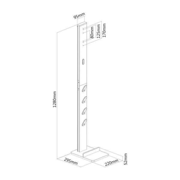 PureMounts® Staubsaugerständer für Dyson® Vacuum, schwarz